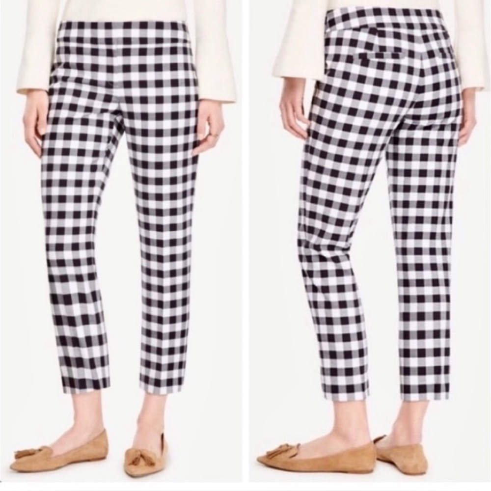 ANN TAYLOR Plaid Devin Fit Pants